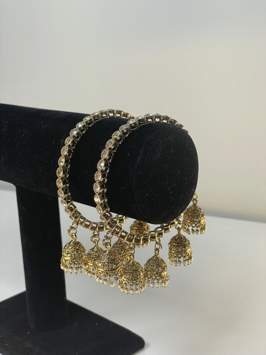 Jhumka Delight Bangles - Size 2.6