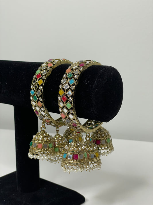 Lavish Pastels Jhumka Bangles