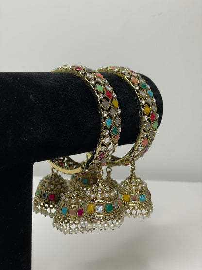 Lavish Pastels Jhumka Bangles