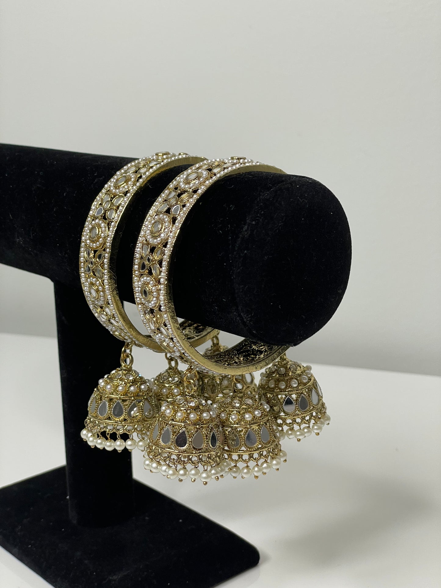 Mirror Dazzle Jhumka Bangles