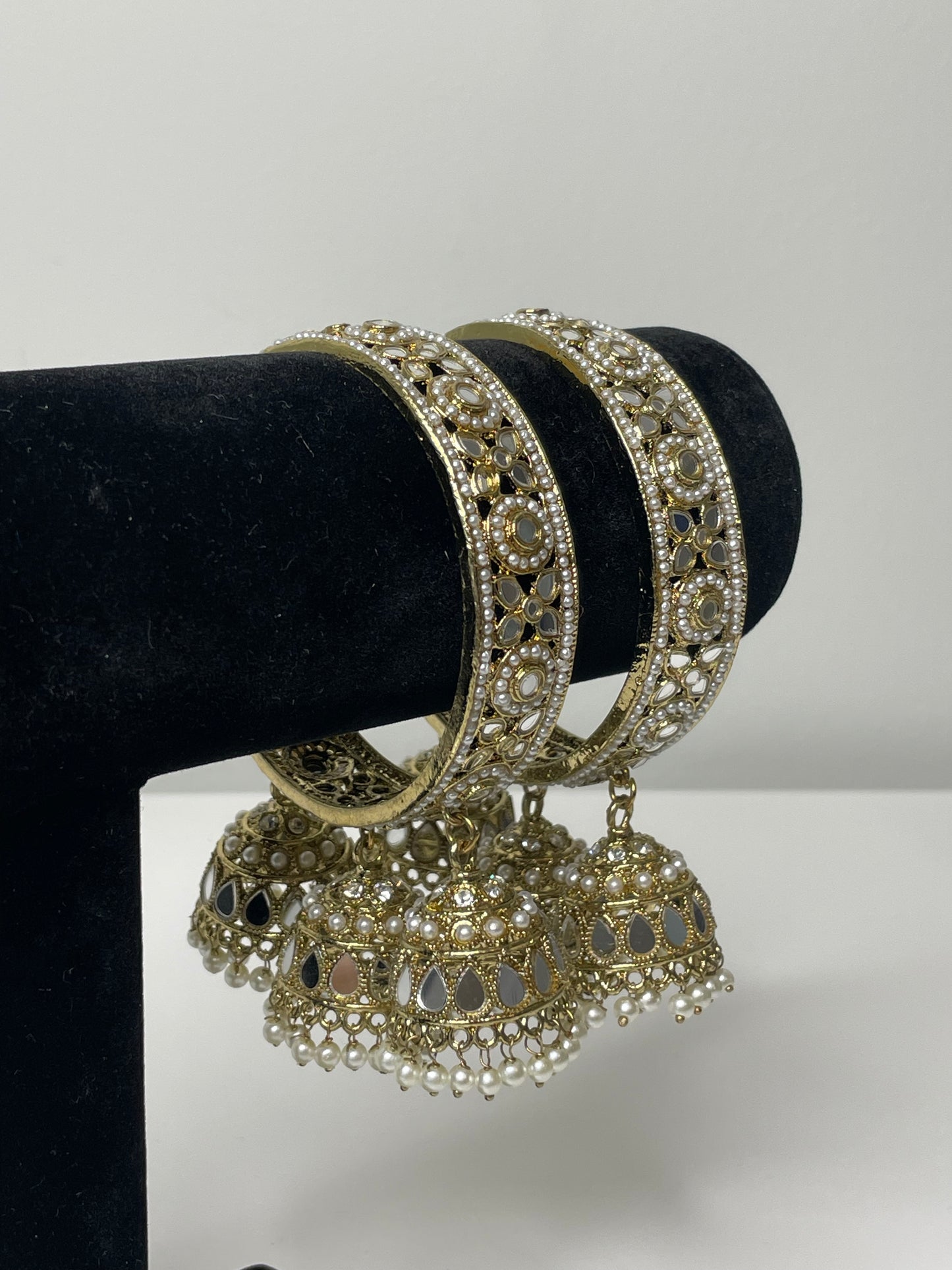 Mirror Dazzle Jhumka Bangles