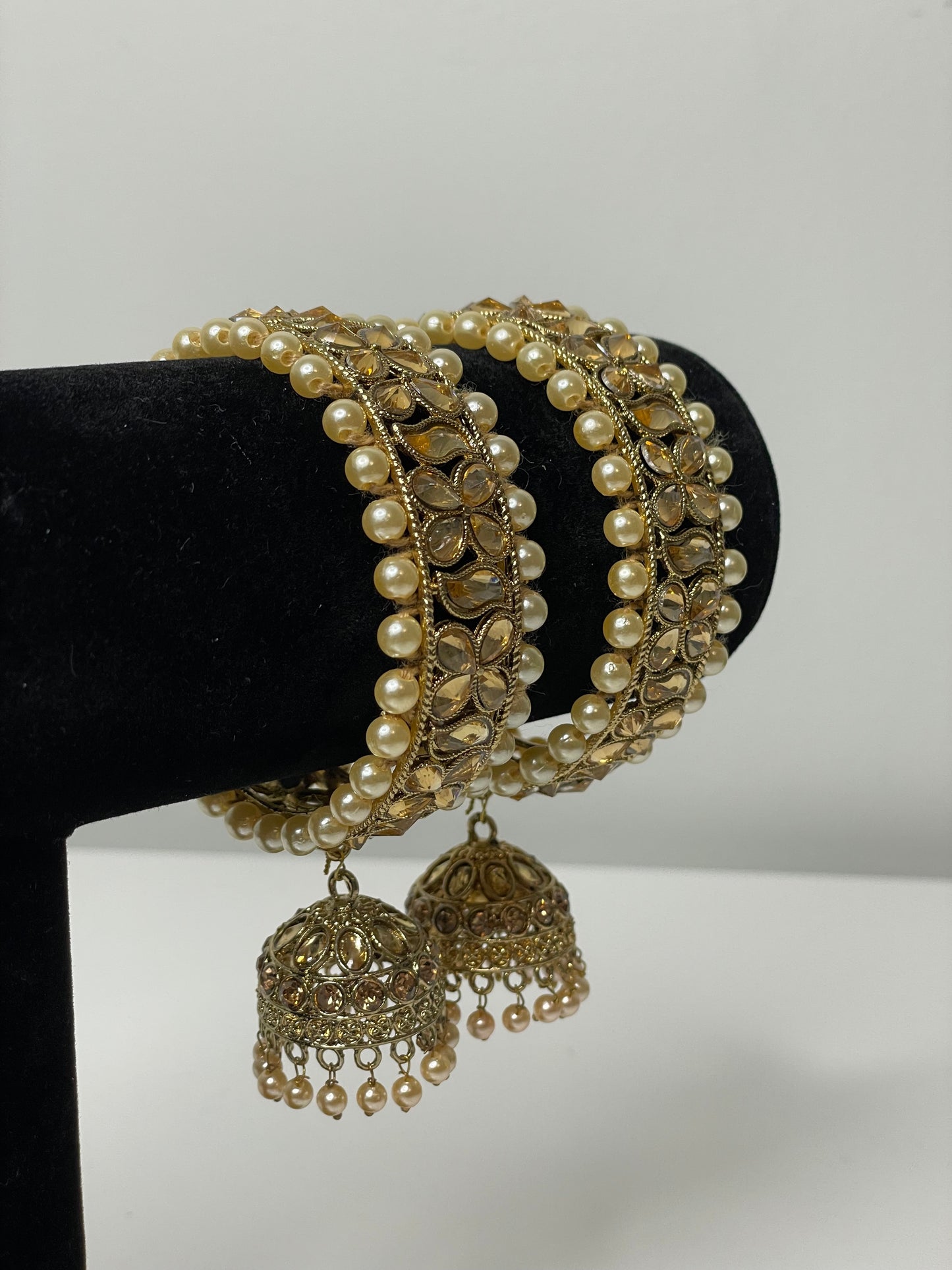 Golden Grace Jhumka Bangles