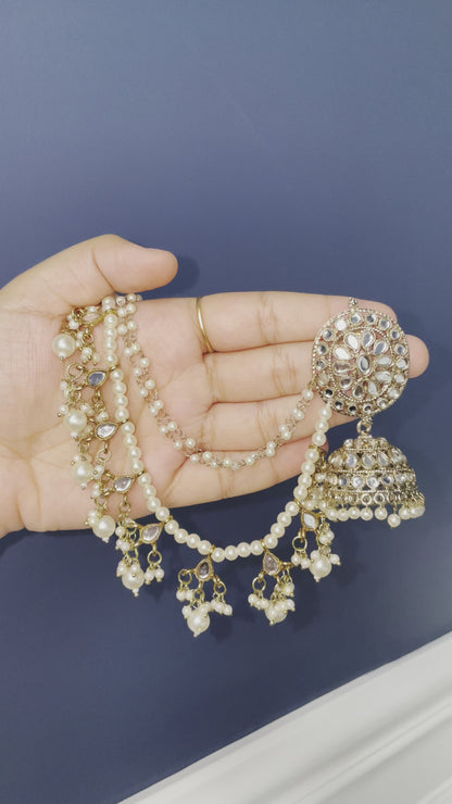 Bali Jhumka Chain Earring and Tikka Set